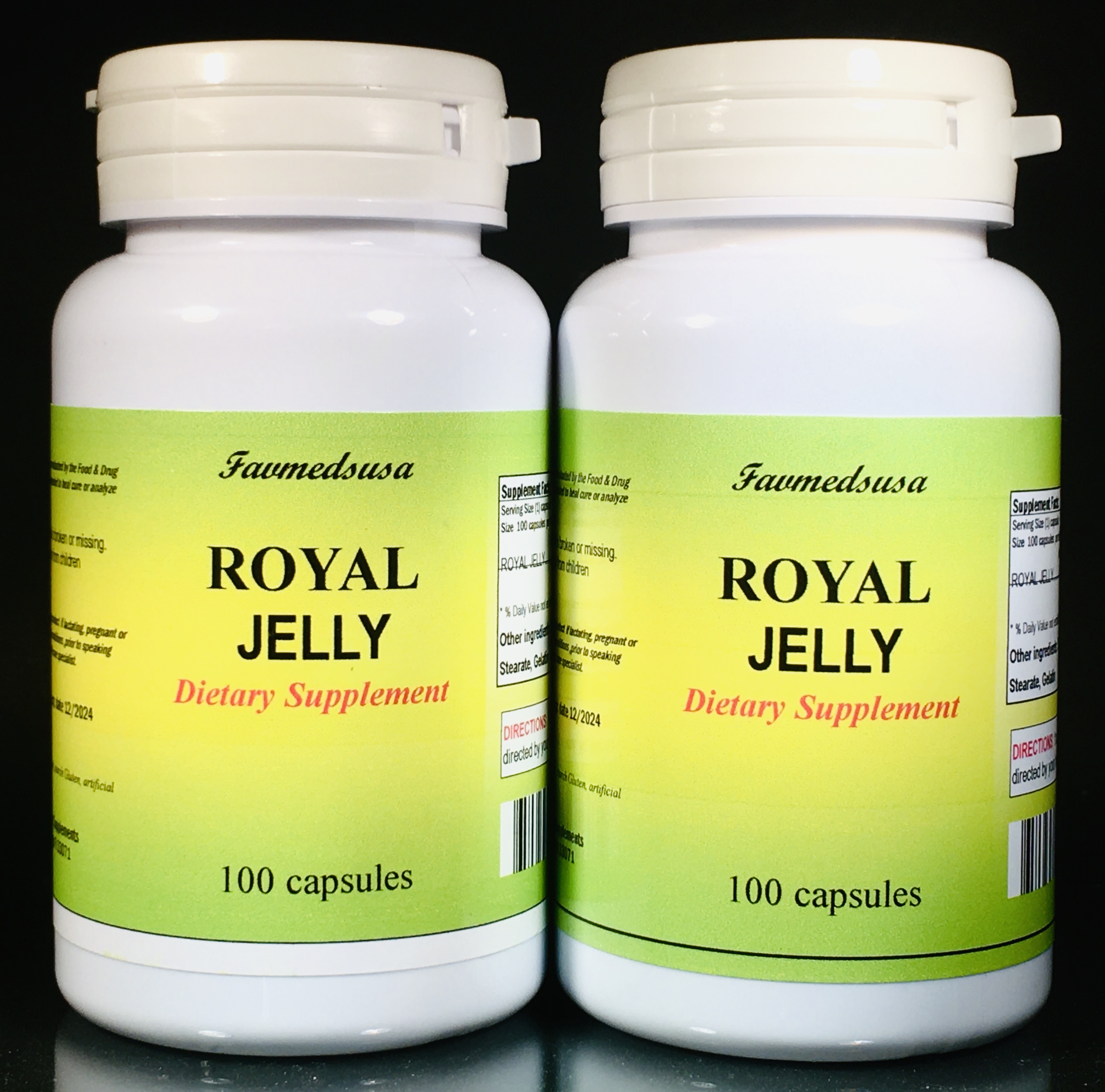 Royal Jelly 500mg - 200 (2x100) Capsules